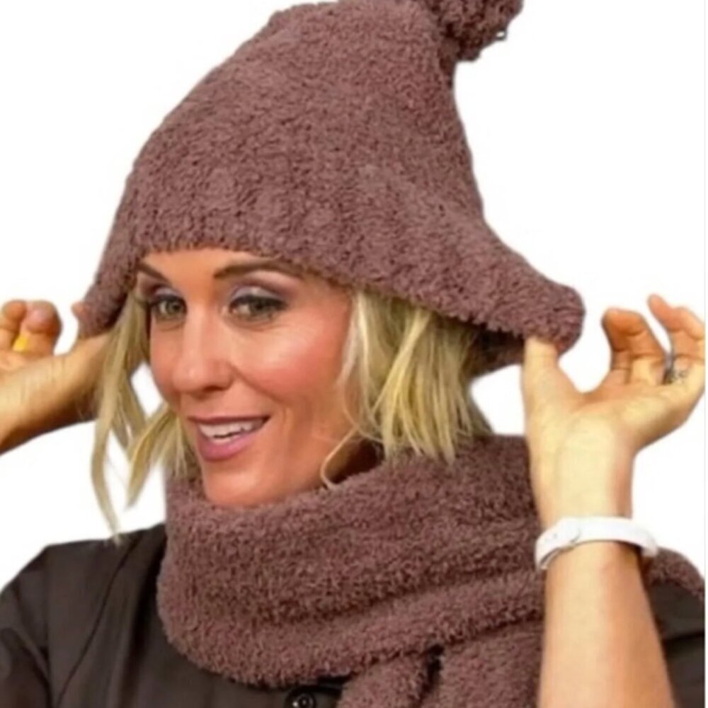 Barefoot Dreams CozyChic Pom Beanie and Scarf Set